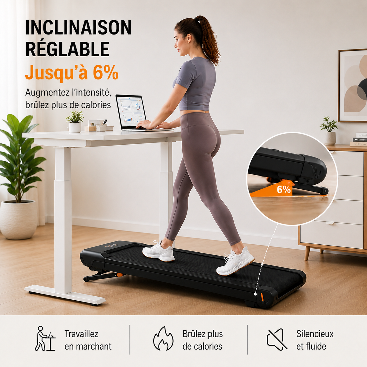 Tapis de marche pliable